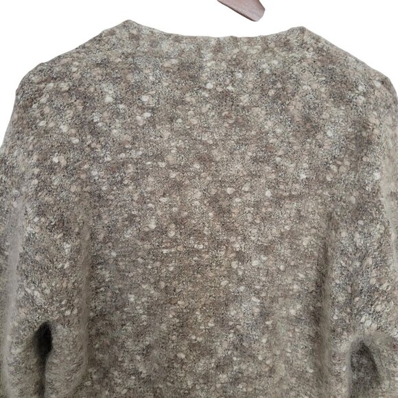 Princeton Club Mohair Cardigan Sweater Womens Size L Knit Long Sleeve Gray Cozy - Picture 8 of 9